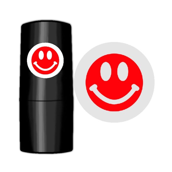 Stamp your balls - Smiley Face Rød