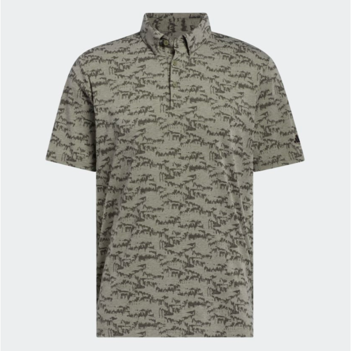 Adidas Go-To Printed Polo - Olive strate