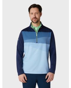 Callaway Golf  1/4-zip Printed Blocked Pullover - Blå