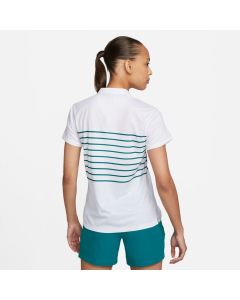 Nike Stripe Polo - Hvit - Dame