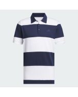 Adidas Colorblock Rugby Stripe Polo - White/collegiate navy